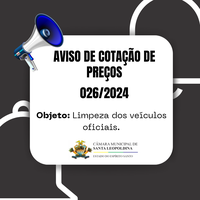 AVISO DE COTAÇÃO DE PREÇOS 028/2024