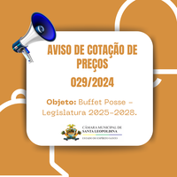 AVISO DE COTAÇÃO DE PREÇOS 029/2024 