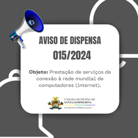 AVISO DISPENSA DE LICITAÇÃO 015/2024