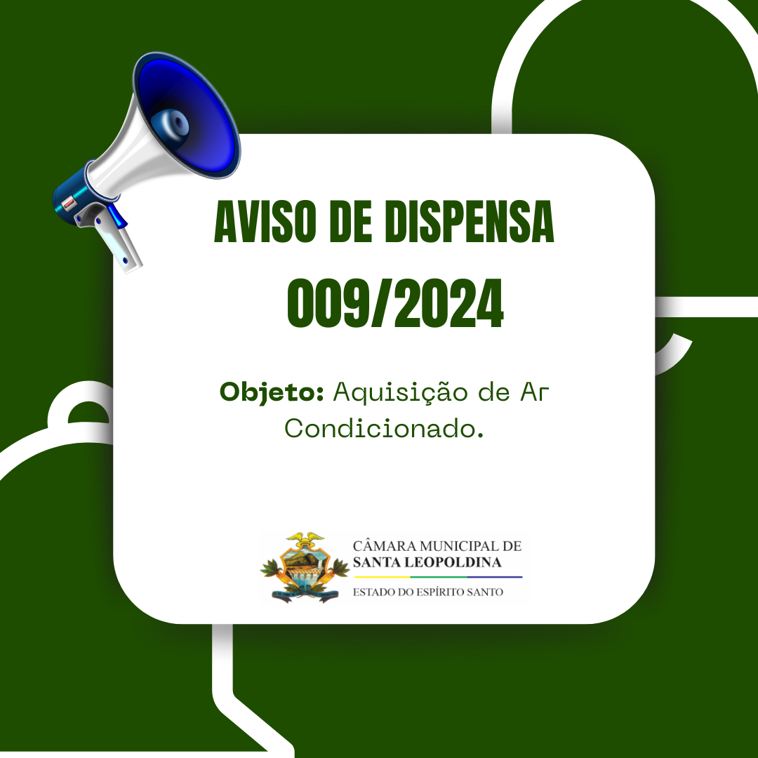 DISPENSA DE LICITAÇÃO 009/2024