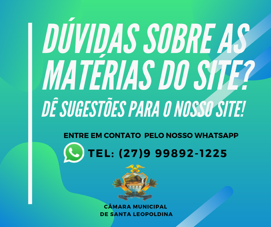 Dúvidas sobre as matérias do site? 