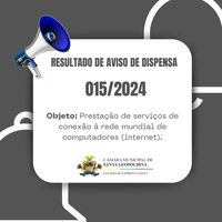 RESULTADO DE AVISO DE DISPENSA 015/2024