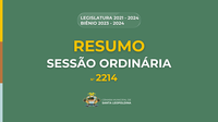 Resumo Sessão Ordinária 2214ª