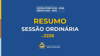 Resumo Sessão Ordinária 2226ª