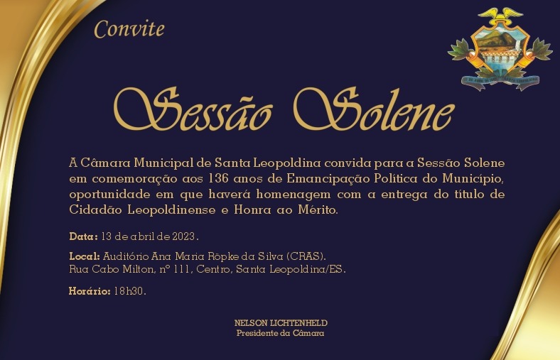 SESSÃO SOLENE 